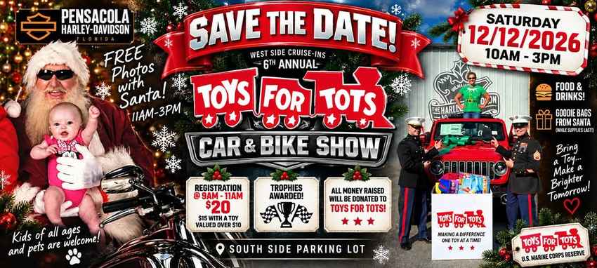 Santa Pictures & Toys for Tots Car Show!