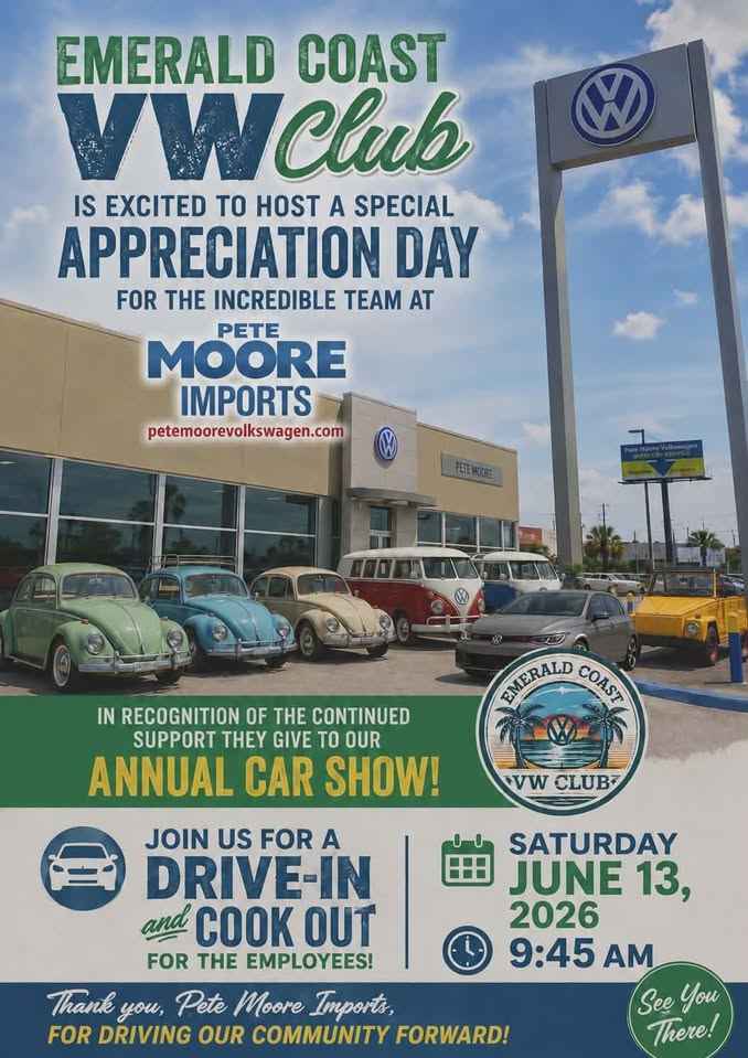 Pete Moore volkswagen appreciation day