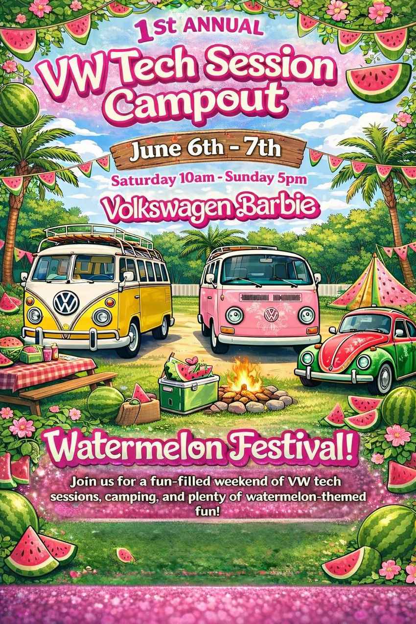Barbie's 1st Annual VW Tech Session Campout