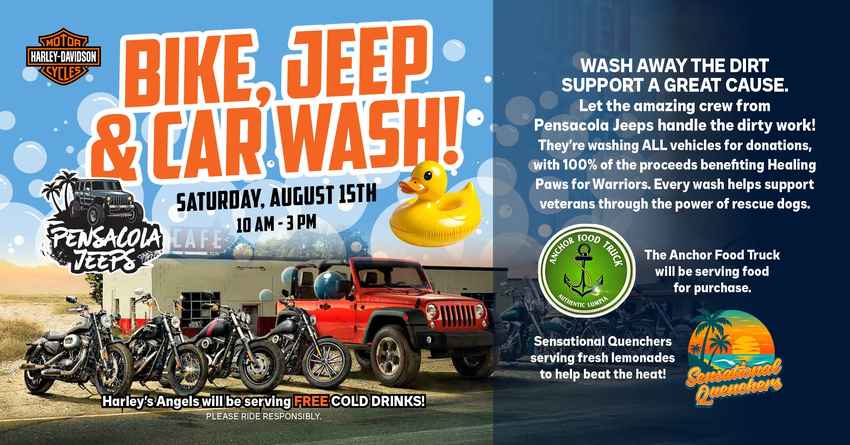 Bike, Jeep & Car Wash!