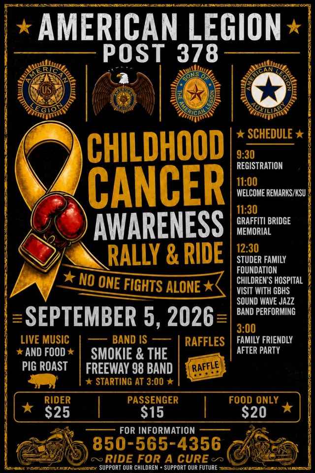 Childhood Cancer Awareness Rally & Ride