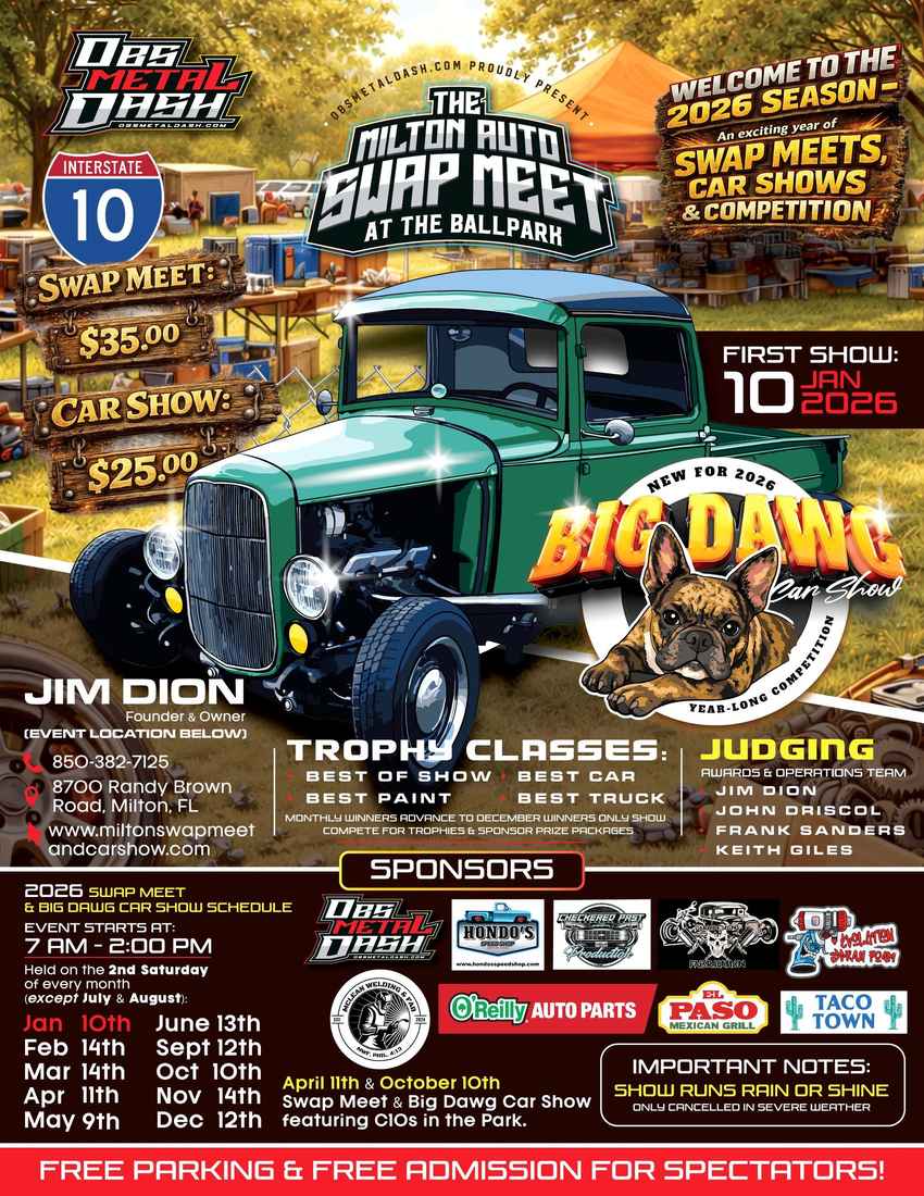 Milton Monthly Swap Meet and Car Show